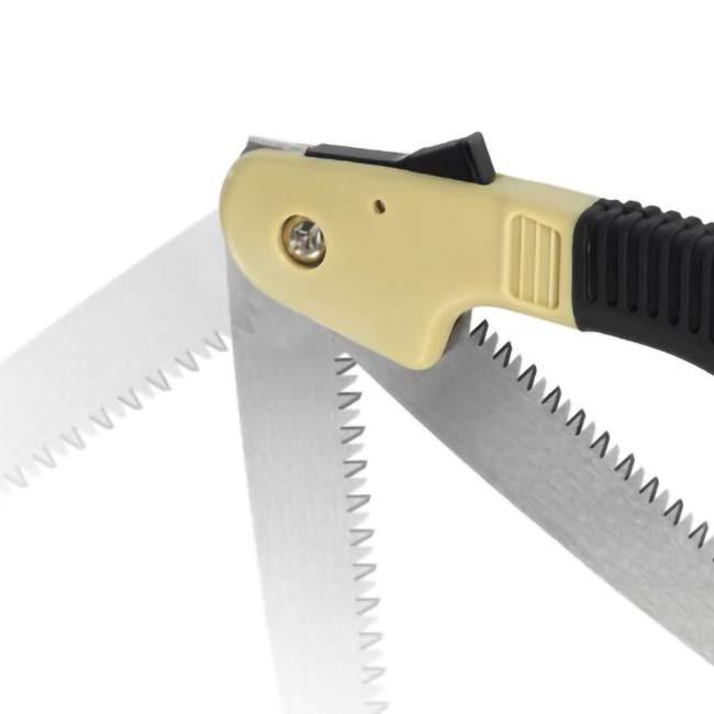 アウトドアシーンでマルチに役立つ ハック(HAC) 折りたたみ ノコギリ 横引き刃18cm 安全設計 HAC4345-ベージュ(24y12m) |  | 01