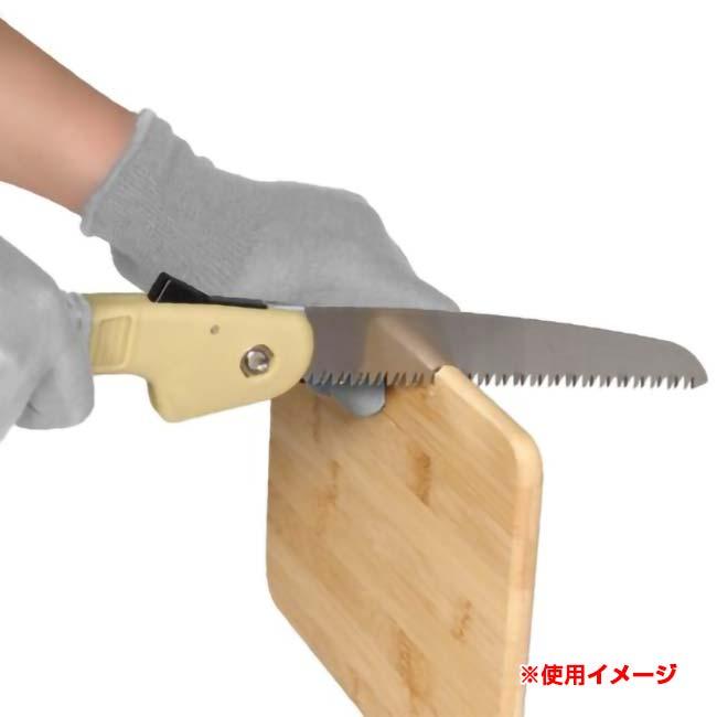 アウトドアシーンでマルチに役立つ ハック(HAC) 折りたたみ ノコギリ 横引き刃18cm 安全設計 HAC4345-ベージュ(24y12m) |  | 02