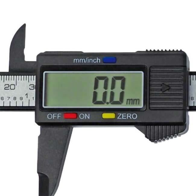 軽量で丈夫  ハック(HAC) グラスファイバー デジタルノギス オートパワーオンオフ機能 HAC4512-ブラック(24y12m) |  | 01