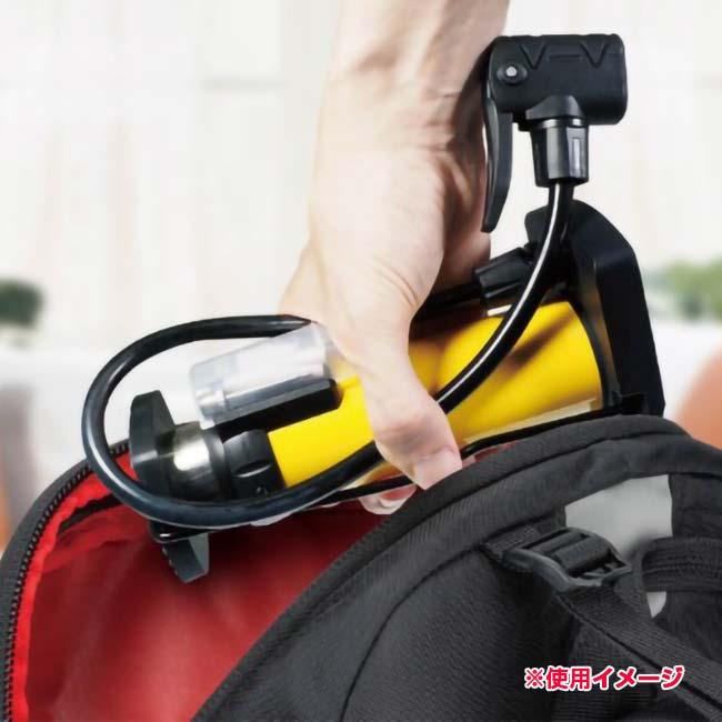 海や山で大活躍  ハック(HAC) ポータブル フットエアーポンプ コンパクトサイズ HAC4391-イエロー(24y11m) |  | 05