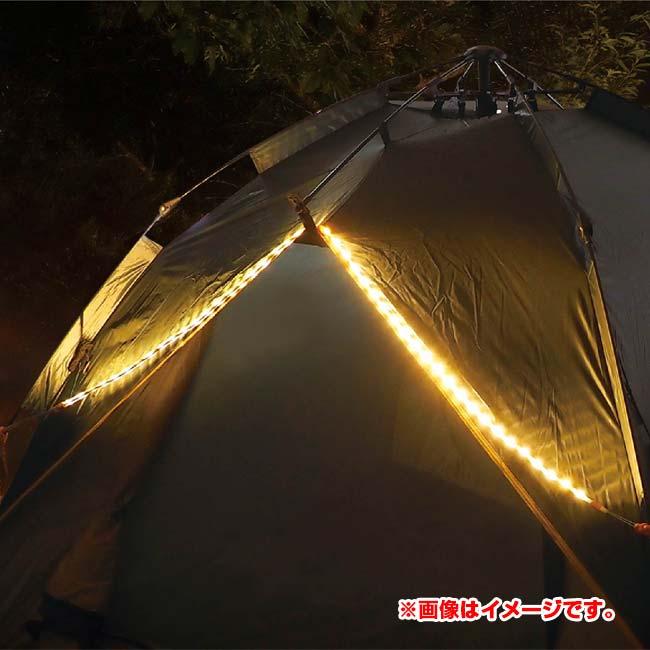 巻き付け・貼り付け自由自在 Montagna(モンターナ) LED ロープライト ロープ型ライト USB給電式 HAC3039A-ホワイト(24y3m) |  | 02