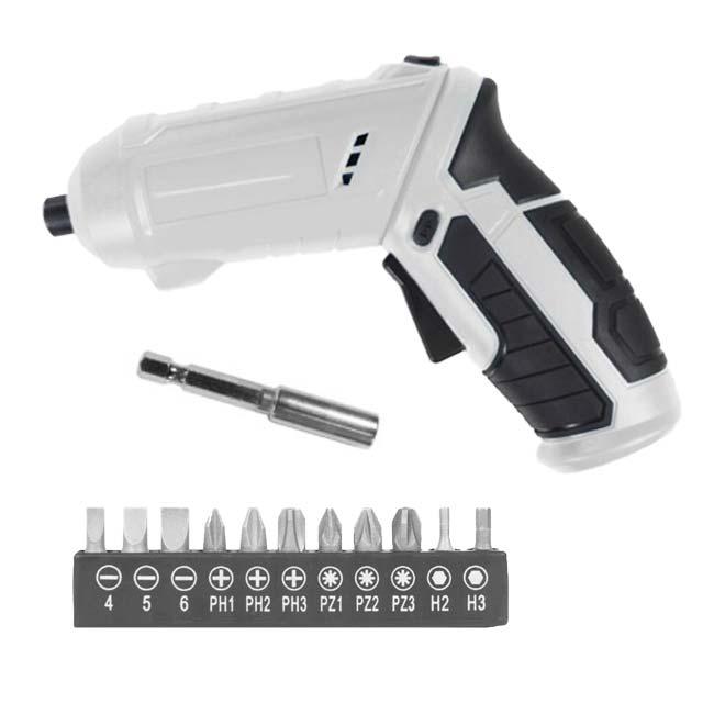 家具の組み立てや日曜大工に  ハック(HAC) 2WAY マルチドライバー USB 充電式 コードレス HAC3907-ホワイト(24y3m) |  | 01