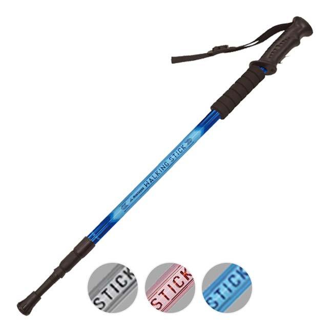 伸縮自在＆軽量設計 Montagna(モンターナ) ウォーキングステッキ 1本 ストラップ付属 HAC3448(24y3m) | 