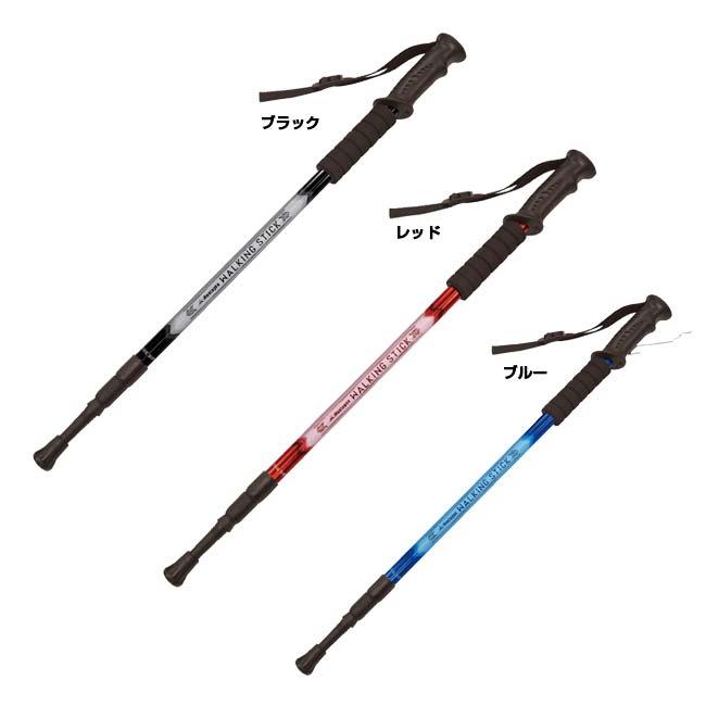 伸縮自在＆軽量設計 Montagna(モンターナ) ウォーキングステッキ 1本 ストラップ付属 HAC3448(24y3m) |  | 01