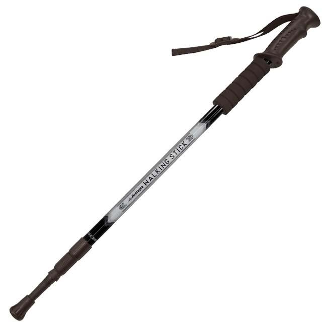 伸縮自在＆軽量設計 Montagna(モンターナ) ウォーキングステッキ 1本 ストラップ付属 HAC3448(24y3m) |  | 02