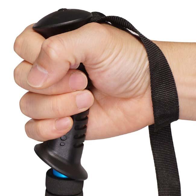 伸縮自在＆軽量設計 Montagna(モンターナ) ウォーキングステッキ 1本 ストラップ付属 HAC3448(24y3m) |  | 05