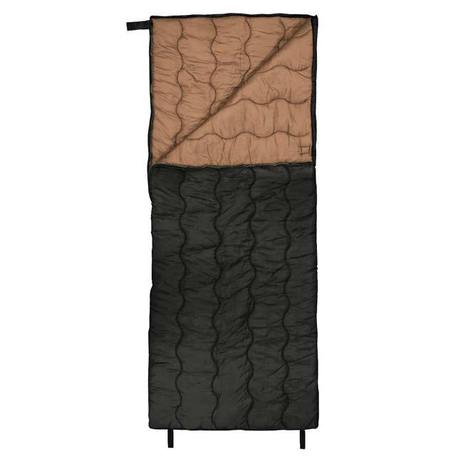 在庫処分特価】適性温度5度まで対応 Montagna(モンターナ) レクタングラーシュラフ 70×185cm 収納袋付き 寝袋 HAC3559-ブラック(23y9m) |  | 01