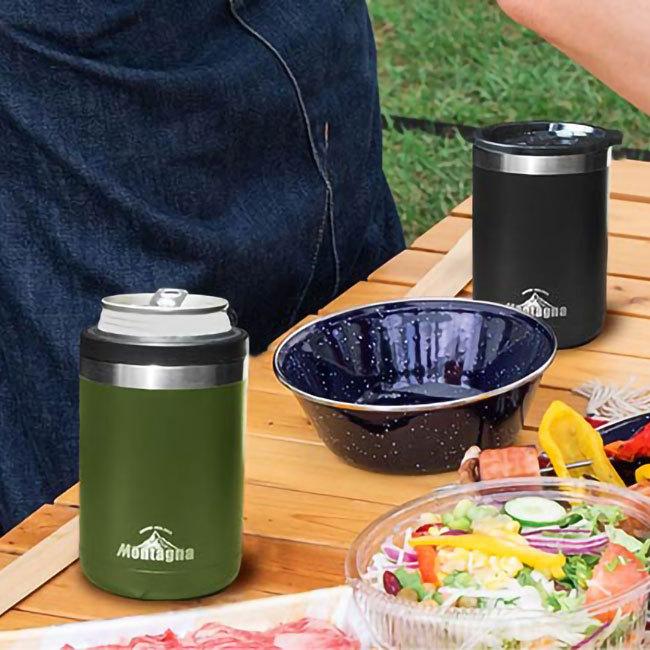 在庫処分特価 シーンに合わせて使い分け  Montagna(モンターナ) 2WAY 保冷保温 真空ドリンクホルダー HAC3062／HAC3063(22y6m) |  | 06
