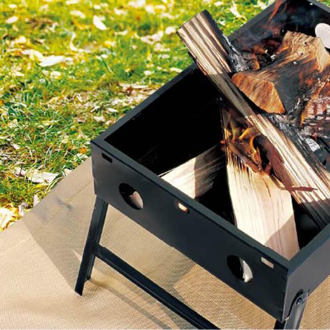 キャンプやBBQシーンで大活躍 Montagna(モンターナ) 焚火 グランドシート 耐熱グラスファイバー素材 HAC2877-ベージュ(22y3m) |  | 03