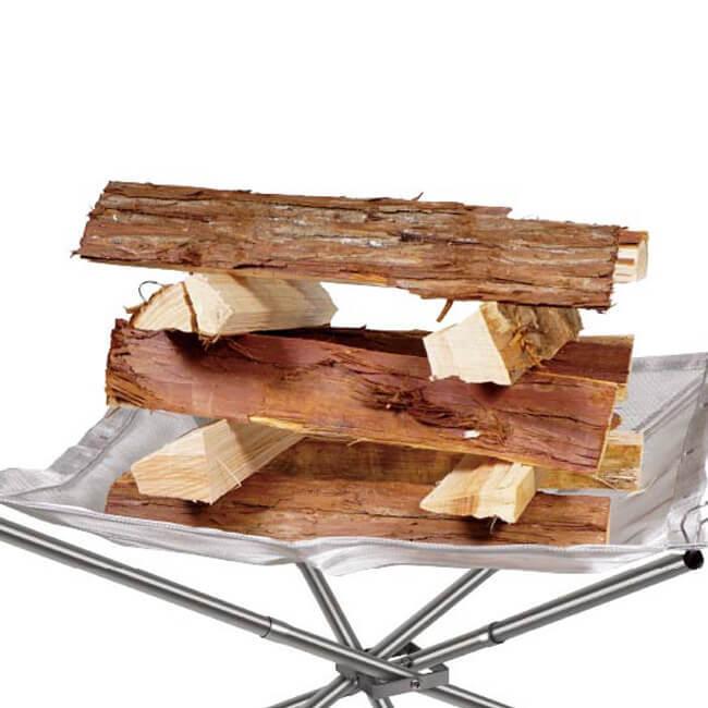 在庫処分特価 軽量なのに本格サイズ  Montagna(モンターナ) フォールディング メッシュファイアースタンド ステンレス製 HAC2810(21y5m) |  | 01