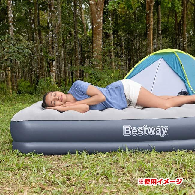 ベストウェイ(Bestway) エアーマット 203×152×36cm 電動式エアマット USB充電 ダブルベッドサイズ 6716T グレー×ダークグレー(26y2m)【LI電含】 |  | 03