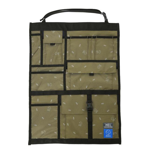 車内の小物整理におすすめ ホールアース(WHOLE EARTH) MEI×WHOLE EARTH 座席設置用 カーシート ラギッドパネル MEI-FDR-220010-OLV オリーブ(22y9m) | WHOLE EARTH