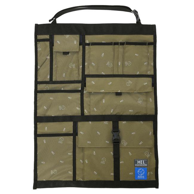 車内の小物整理におすすめ ホールアース(WHOLE EARTH) MEI×WHOLE EARTH 座席設置用 カーシート ラギッドパネル MEI-FDR-220010-OLV オリーブ(22y9m) | WHOLE EARTH | 01