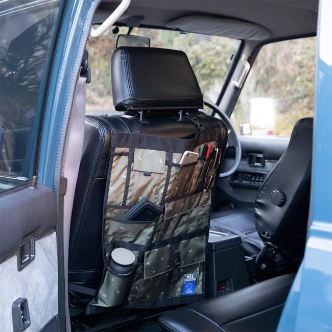 車内の小物整理におすすめ ホールアース(WHOLE EARTH) MEI×WHOLE EARTH 座席設置用 カーシート ラギッドパネル MEI-FDR-220010-OLV オリーブ(22y9m) | WHOLE EARTH | 04