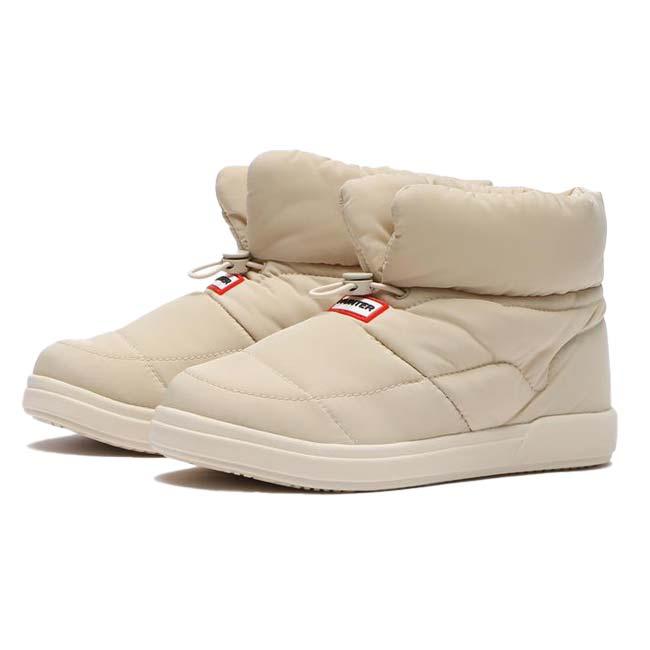 在庫処分特価 HUNTER(ハンター) レディース IN／OUT イン／アウト PUFFER BOOTIE パファーブーティー 国内正規商品 WFF3001WWU-CCRキャンバスクリーム(24y10m) |  | 03