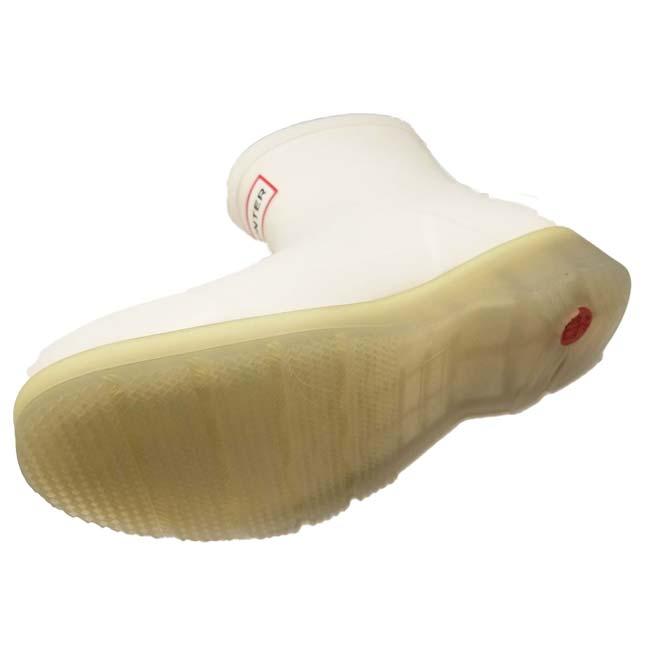 在庫処分特価 HUNTER(ハンター) 2024 レディース プレイ ショート トランスルーセント ソールブーツ 国内正規商品 雨靴 WFS4001RMA-SHW S.ホワイト | HUNTER | 03