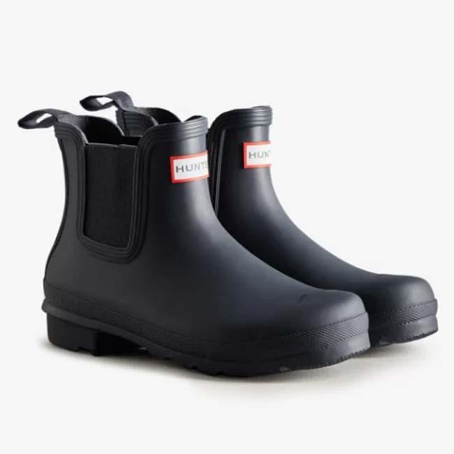 在庫処分特価HUNTER(ハンター) レディース オリジナル チェルシー ショートブーツ レインシューズ 国内正規商品 雨靴 WFS2078RMA-NVY ネイビー | HUNTER | 01