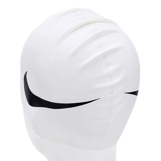 ナイキ(NIKE) ユニセックス スウッシュ シリコーンキャップ 水泳帽 NESS8163-N100 ホワイト(25y4m) | NIKE | 02