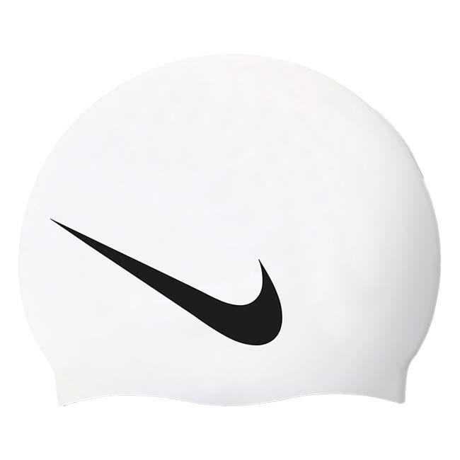 ナイキ(NIKE) ユニセックス スウッシュ シリコーンキャップ 水泳帽 NESS8163-N100 ホワイト(25y4m) | NIKE | 04