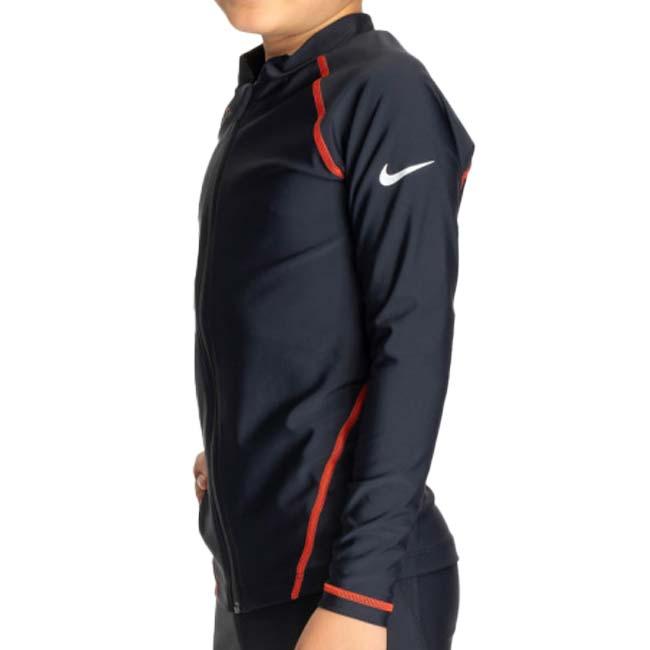 ナイキ(NIKE) 2025 SS ジュニア ジップ付き長袖ラッシュガード 男子 女子 水着 スイムウエア スクール水着 ※トップスのみ 1991109-005 レッド(25y4m) | NIKE | 02