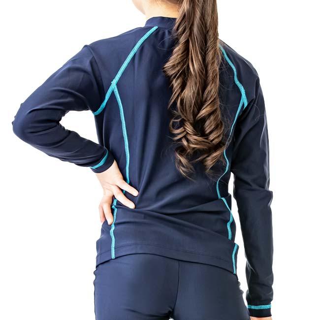 在庫処分特価 ナイキ(NIKE) 2023 SS ジュニア(ガールズ) ロングスリーブ UV ラッシュガード スイム スクール水着 ※トップスのみ 1991064-06 |  | 01