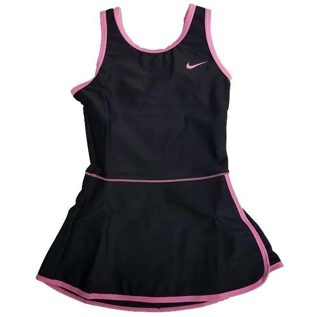 ナイキ Nike ジュニア ガールズ スカート付きワンピース スクール水着 03ブラック メディソフトピンク 19y10m テニスショップ アミュゼ 通販 Yahoo ショッピング