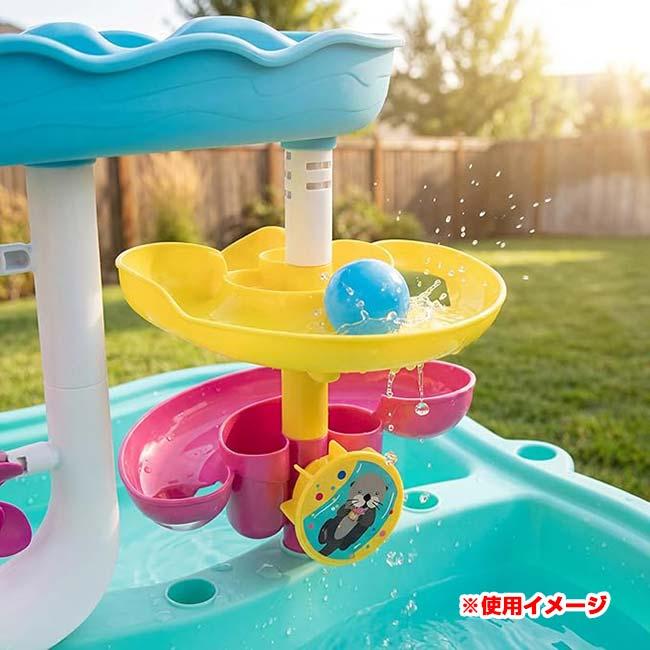 グローンアップ(Grow’n Up) スプラッシュエンスライド ファン ウォーターテーブル 水遊び QQ コストコ ※お客様組立商品※ 81824 Lブルー×ホワイト(26y4m) |  | 07