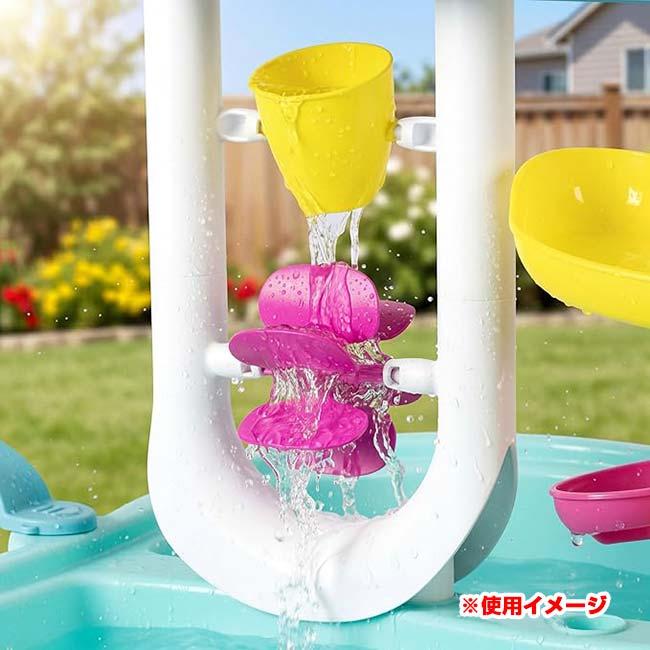 グローンアップ(Grow’n Up) スプラッシュエンスライド ファン ウォーターテーブル 水遊び QQ コストコ ※お客様組立商品※ 81824 Lブルー×ホワイト(26y4m) |  | 08