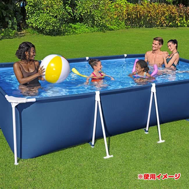 ベストウェイ(Bestway) グランドプール 4m×2.11m×81cm 組立式 大型家庭用プール QQ コストコ 56405 ブルー(25y7m) |  | 04