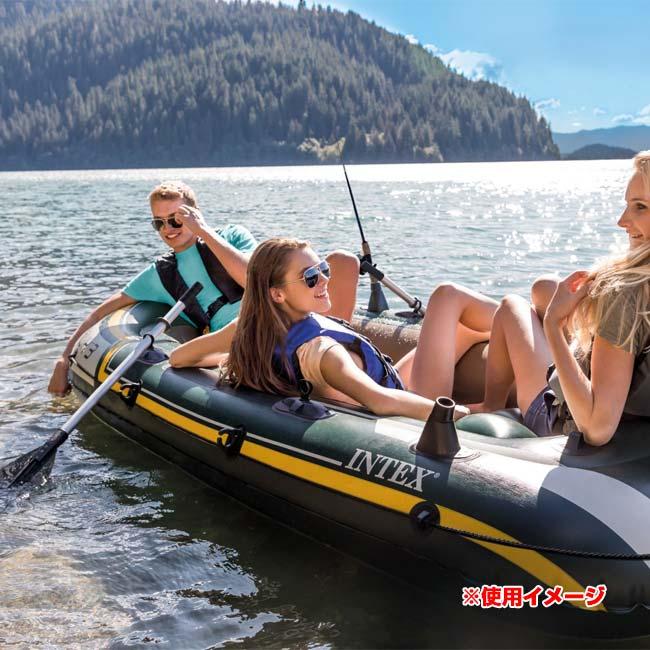 INTEX(インテックス) SEAHAWK3 シーホーク3 ボートセット 3人乗り用 オール＆ポンプ付属 ビニールボート 釣り レジャー 68380NP グリーン(25y6m) |  | 06