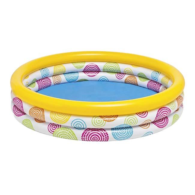 INTEX(インテックス) ワイルドジオメトリープール 幾何学模様 うずまき模様 プール 水遊び キッズ ジュニア 家庭用プール 59419NPイエロー×ホワイト(25y2m) | 
