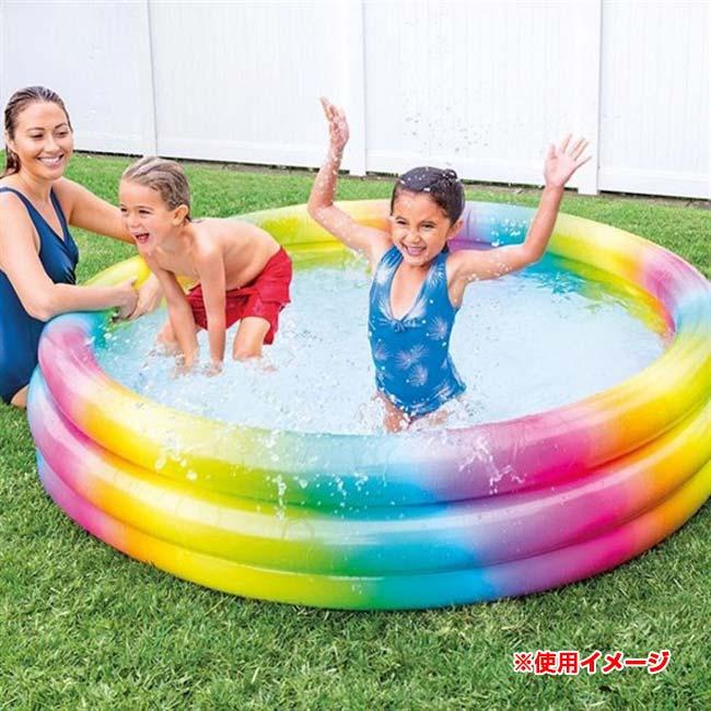 INTEX(インテックス) レインボーオンブレプール 虹色グラデーションプール 水遊び キッズ ジュニア 家庭用プール 58449NPマルチカラー(25y2m) |  | 01