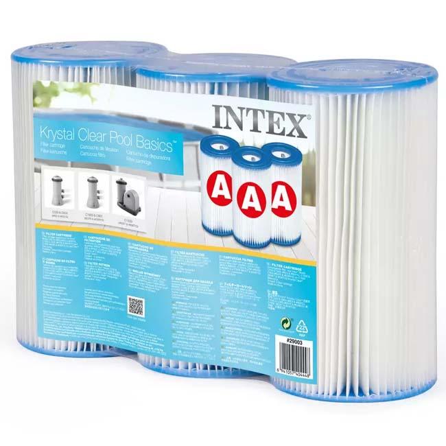 28604／28636／28637／28638ポンプ対応 INTEX(インテックス) クリスタルクリアポンプ用 フィルターカートリッジA 3本入 ※ポンプ本体は別売※ 29003(23y5m) |  | 04