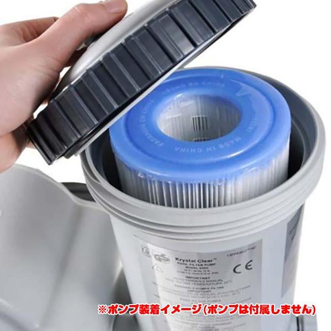 28604／28636／28637／28638ポンプ対応 INTEX(インテックス) クリスタルクリアポンプ用 フィルターカートリッジA 2本入 ※ポンプ本体は別売※ 29002(23y5m) |  | 03