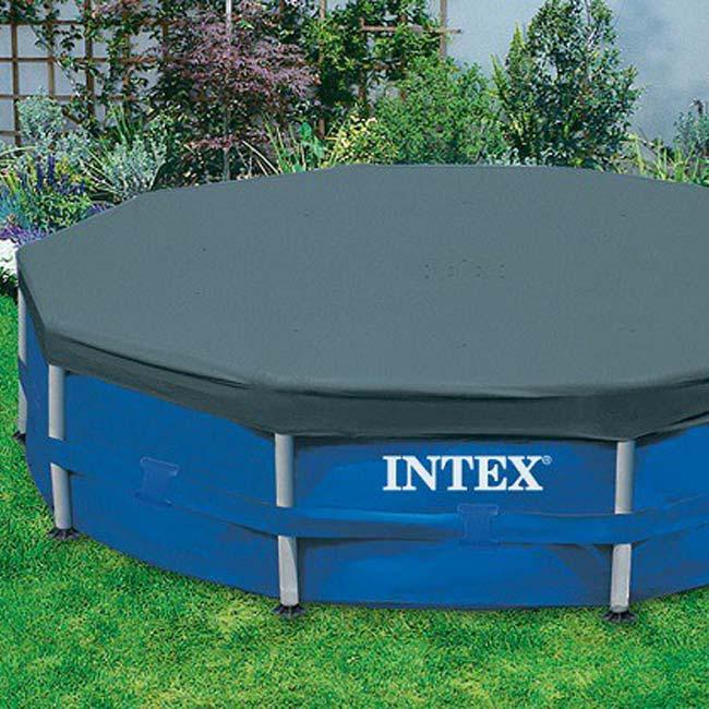 26710／28210プール対応 INTEX(インテックス) ラウンドプールカバー 直径3.6ｍ フレーム付きプール用カバー ※プール本体は別売※ 28031-ネイビー(23y5m) |  | 03