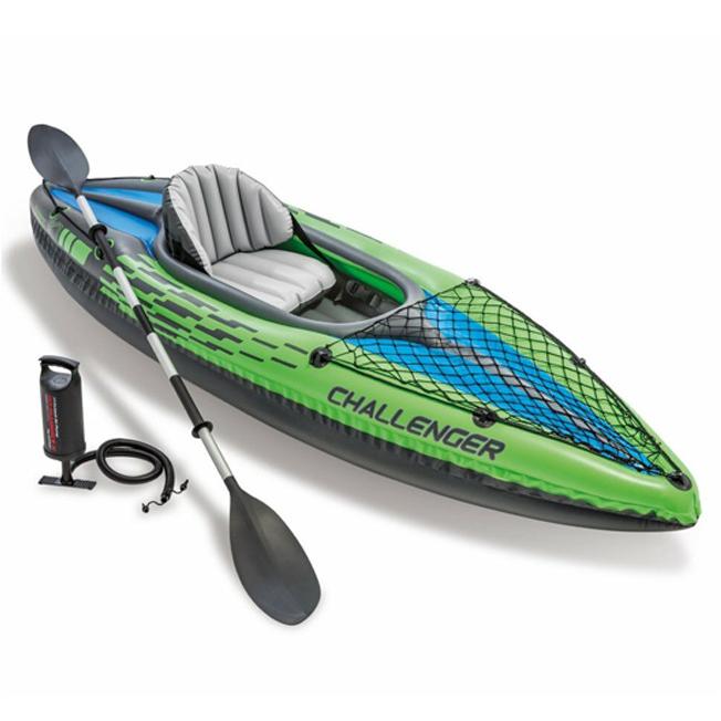 INTEX(はたご屋テックス) Challenger チャレンジャー K1 カヤック 一人乗り用 68305-緑であること(22y3m) 水遊び-ゲーム、おもちゃ
