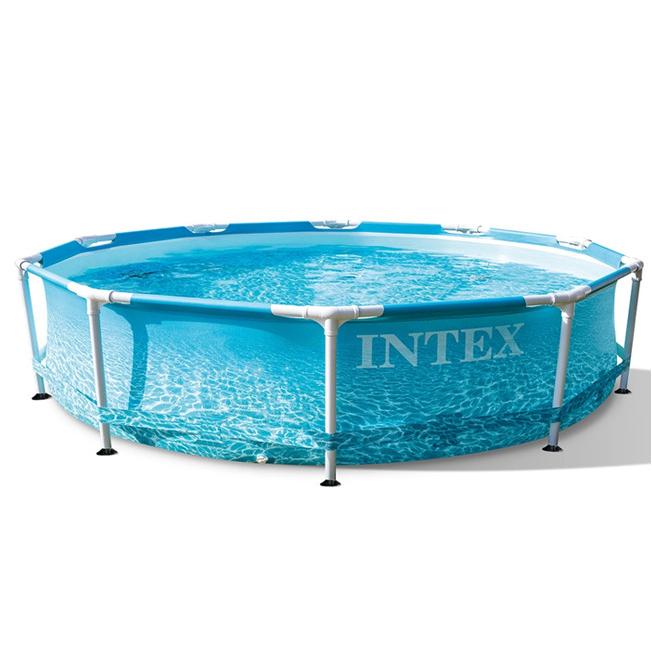 INTEX(インテックス) ビーチサイド メタルフレーム プール 10ft×30in 305×76cm 28206-ブルー(22y3m) |  | 01