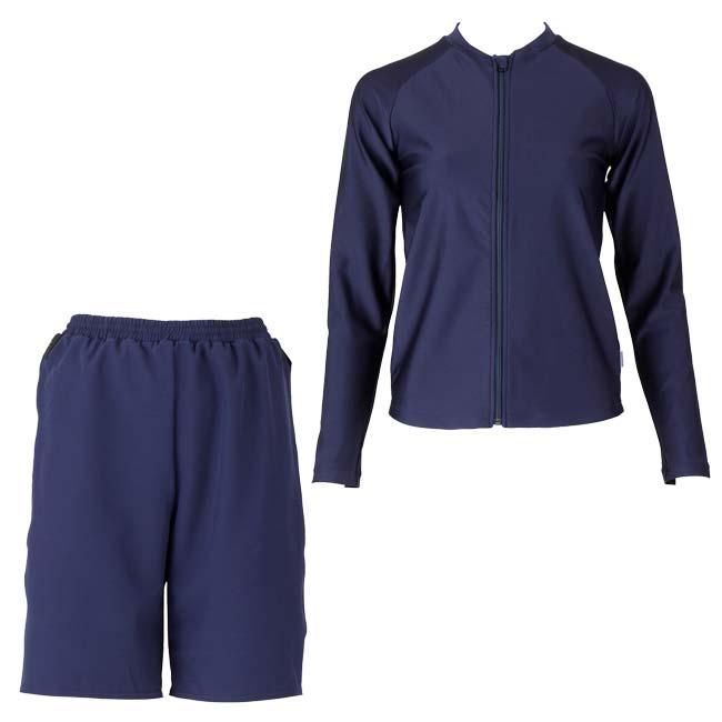 日本サイズ 3L-4L フットマーク(FOOTMARK) 2024 ユニセックス 男女共用 セパレーツ水着 トップス＆パンツ ジェンダーレス スクール水着 132355(24y4m) | FOOTMARK | 03