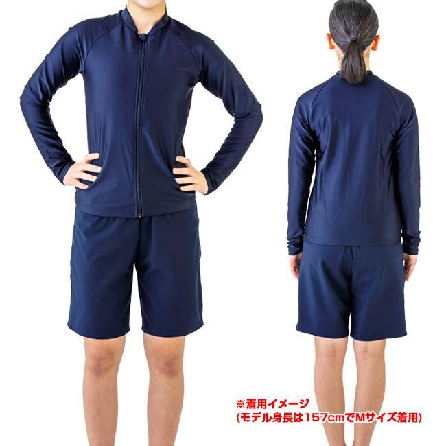 日本サイズ 3L-4L フットマーク(FOOTMARK) 2024 ユニセックス 男女共用 セパレーツ水着 トップス＆パンツ ジェンダーレス スクール水着 132355(24y4m) | FOOTMARK | 08