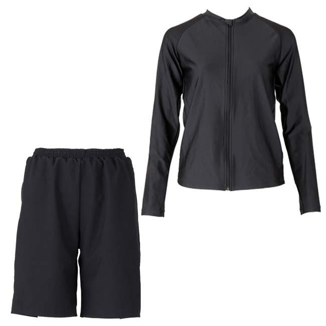 日本サイズ S-LL フットマーク(FOOTMARK) 2024 ユニセックス 男女共用 セパレーツ水着 トップス＆パンツ ジェンダーレス スクール水着 132355(24y4m) | FOOTMARK | 02