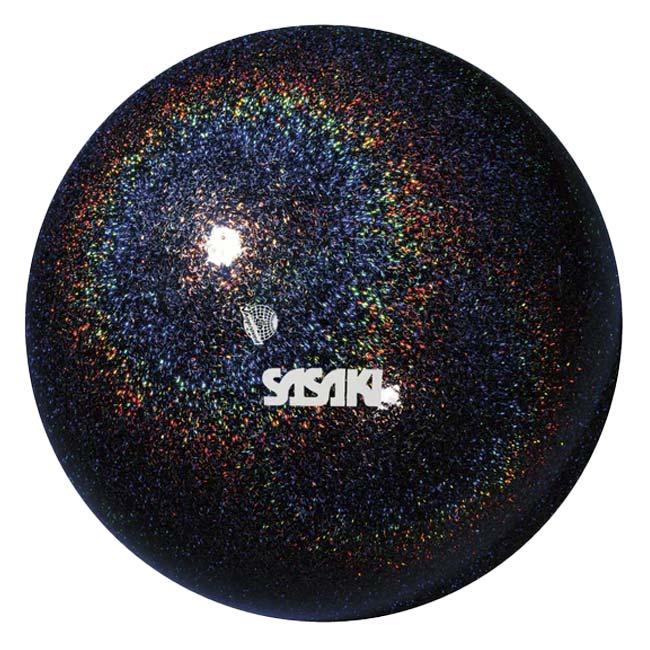 ササキ(SASAKI) ミーティアボール ラメ入り 径18.5cm 新体操ボール競技用 F.I.G.(国際体操連盟)認定品 M207BRMF／ M-207BRM-F-STB ステラブラック(26y3m) | ササキスポーツ | 01