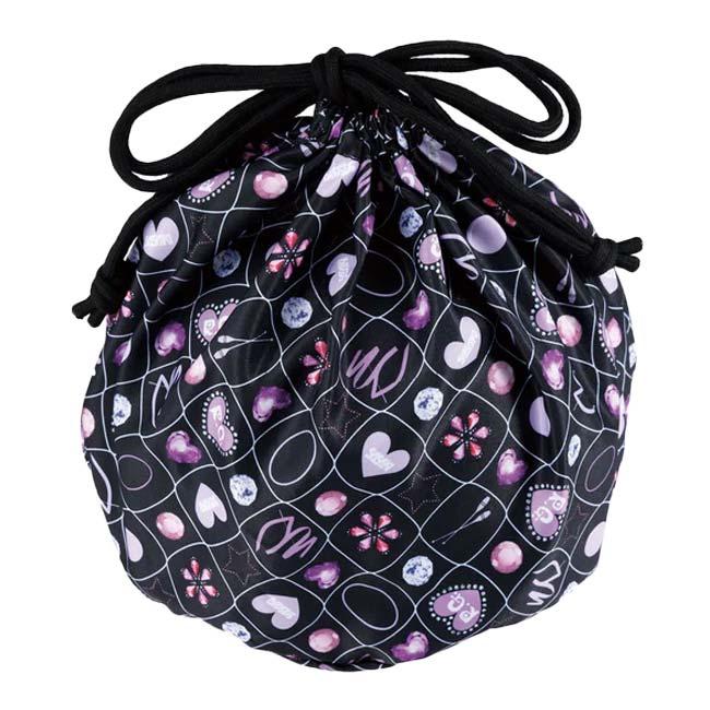 ササキ(SASAKI) ボールカバー オリジナルプリントシリーズ ボール1個収納可能 巾着タイプ AC-66-B ブラック(26y2m) | ササキスポーツ