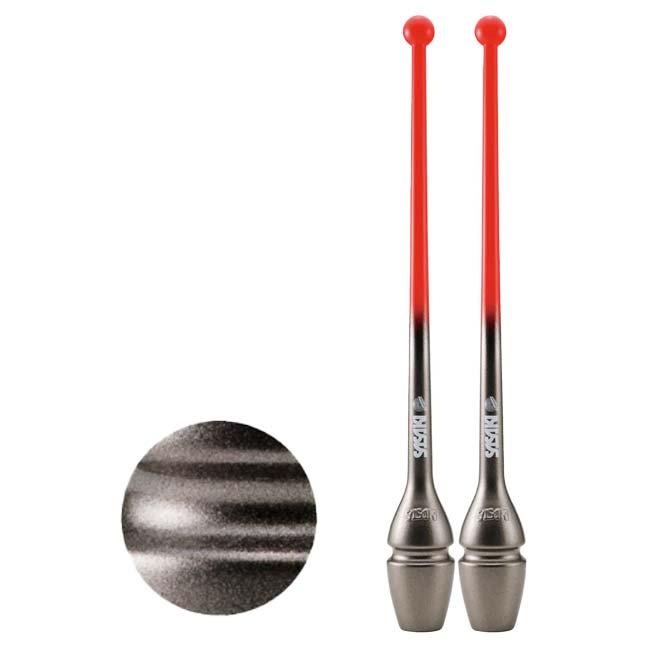 ササキ(SASAKI) グラデーションラバーショートクラブ 長さ40.5cm メタリックラメ ジョイントホール加工 国際体操連盟認定品 M34JKGHF／M-34JKGH-F(25y3m) | ササキスポーツ | 05