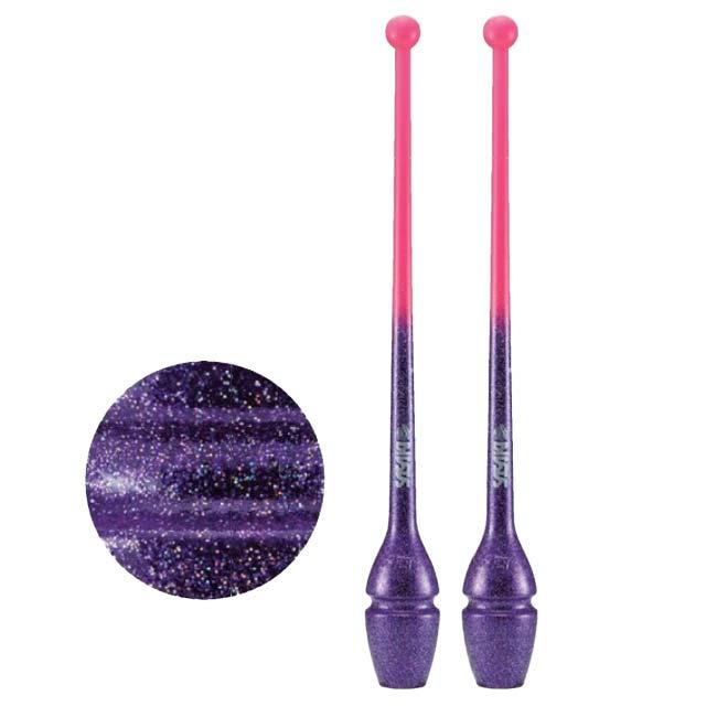 ササキ(SASAKI) グラデーションラバーショートクラブ 長さ40.5cm ジョイントホール加工 トゥインクルラメ 国際体操連盟認定品 M34JKGHF／M-34JKGH-F(24y2m) | ササキスポーツ | 04