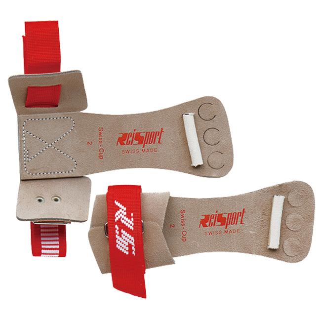 大人用 ササキ(SASAKI) プロテクター 鉄棒用3ツ穴 スイス製 牛革 プロテクター SWP-507-ナチュラル×レッドSWP507 | ササキスポーツ