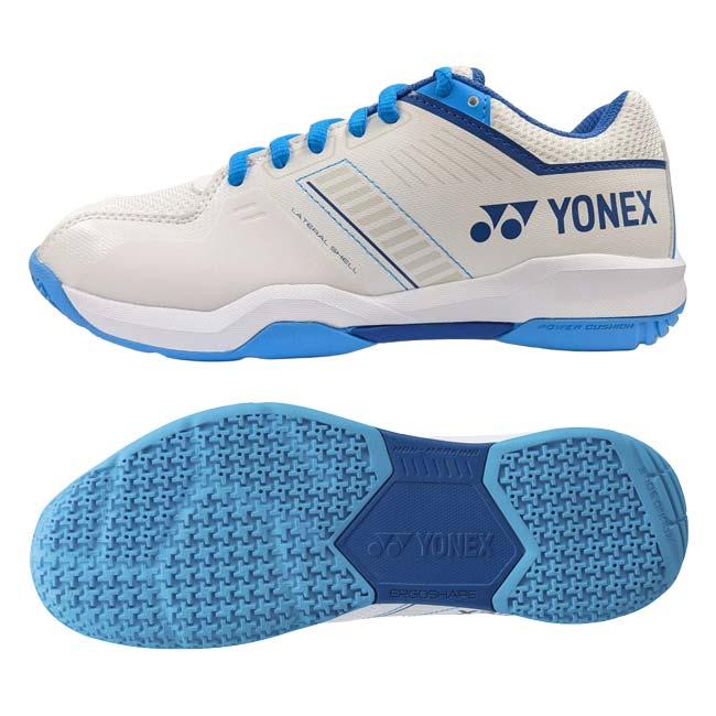 バドシューズ ヨネックス(YONEX) ユニセックス パワークッションストライダーフロー 3E バドミントンシューズ SHBSF1-207 ホワイト×ブルー(26y7m) | YONEX