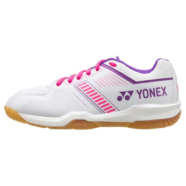 バドシューズ ヨネックス(YONEX) ユニセックス パワークッションストライダーフロー 3E バドミントンシューズ SHBSF1-062 ホワイト×ピンク(26y7m) | YONEX | 01