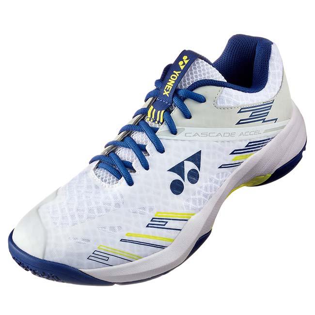 バドシューズ ヨネックス(YONEX) ユニセックス パワークッションカスケードアクセル 3E バドミントンシューズ SHBCA1-100 ホワイト×ネイビー(26y7m) | YONEX | 05