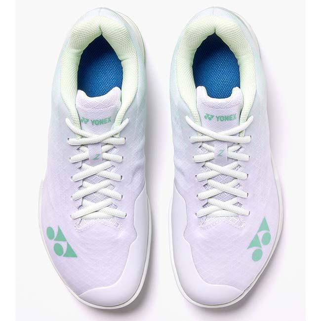 バドシューズ ヨネックス(YONEX) ユニセックス パワークッションエアラスZワイド 4Eワイド バドミントンシューズ SHBAZ2W-136 ホワイト×グリーン(26y7m) | YONEX | 04