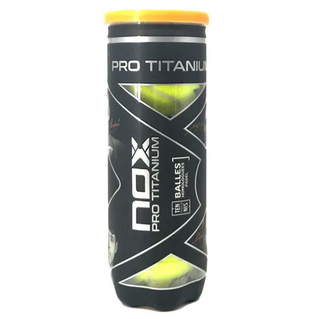 パデルボール ノックス(NOX) PRO TITANIUM プロ チタニウム パデル用ボール 1缶3球入り (23y2m) |  | 01